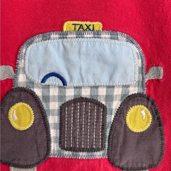 Baby Boden Taxi Red Tee - Picture 4 of 5